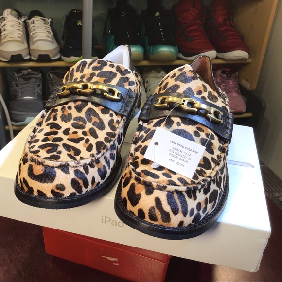 Coach Putnam Loafer Leopard Print Real Calf Hair. - Picture 10 of 14